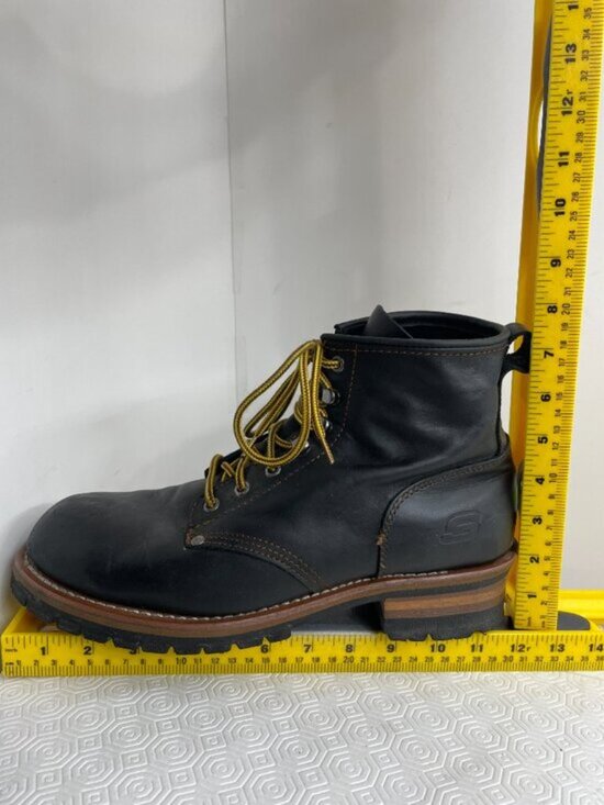 Skechers Logger Combat Work Boot Composite Safety Toe Waterproof Black Men\'s 12 main image 12